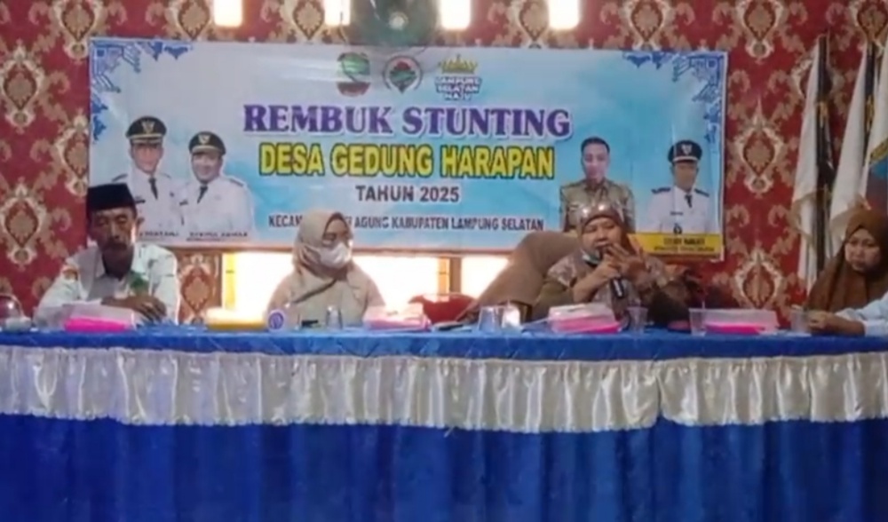 Pemerintah Desa Gedung Harapan Gelar Rembug Stunting Tahun Anggaran 2025