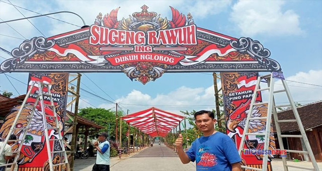 Warga Desa Bangsri Siap Sambut HUT RI Ke-80 dengan Lorong Merah Putih dan Kolaborasi Budaya