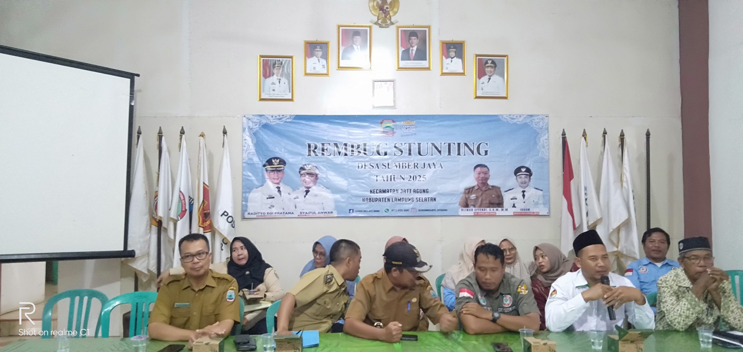 Pemerintah Desa Sumber Jaya Bersama Pemerintah Kecamatan Jati Agung Gelar Rembug Stunting Tahun 2025