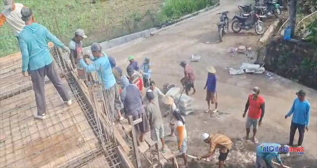 Kehadiran H. Suyono, Anggota DPRD Blora, Memacu Semangat Warga dalam Pembangunan Madin Miftahul Huda di Desa Tinapan