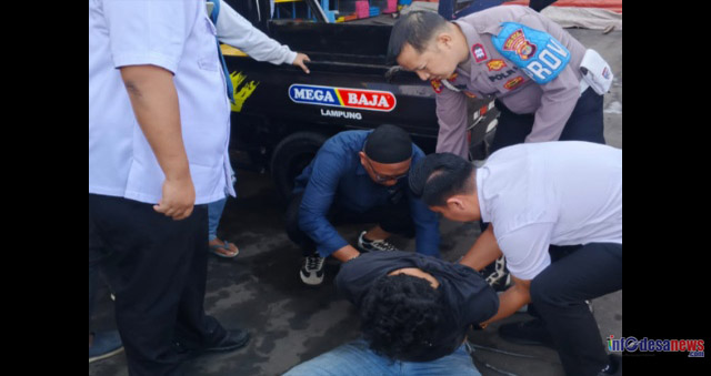 Nyaris Diamuk Massa, Polisi Amankan Pelaku Curat di Natar