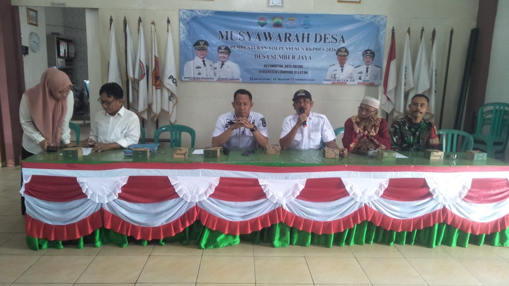 Pemerintah Desa Sumber Jaya Gelar Musdes RKPDes Tahun 2026 Bumdes Serta Pembangunan Infrastruktur Menjadi Prioritas