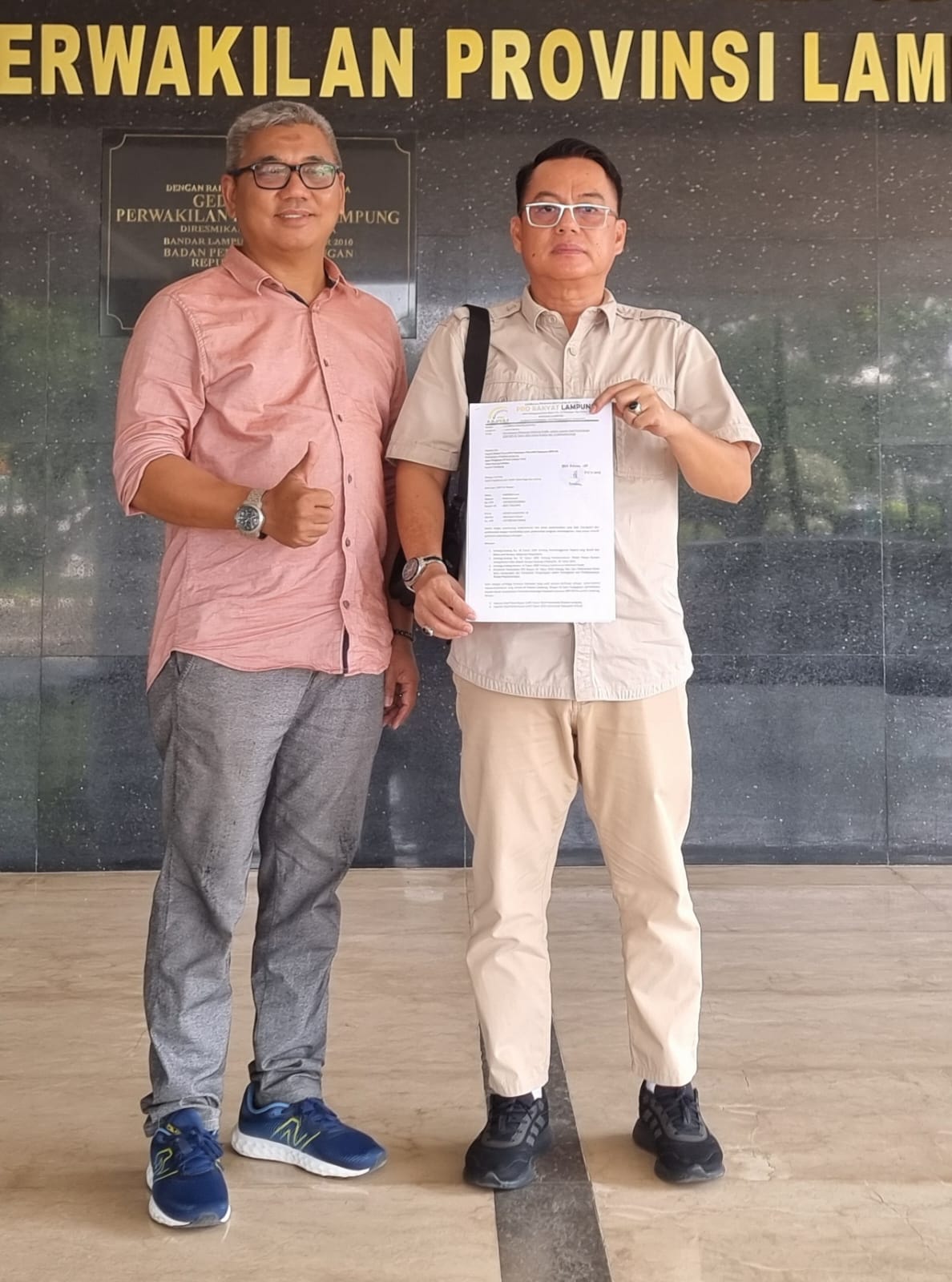 Tegas LSM Pro Rakyat Setelah Penggeledahan Rumah Dan Pemeriksaan Arinal Djunaidi, Kejati Lampung Wajib Tetapkan Tersangka Kasus PT LEB