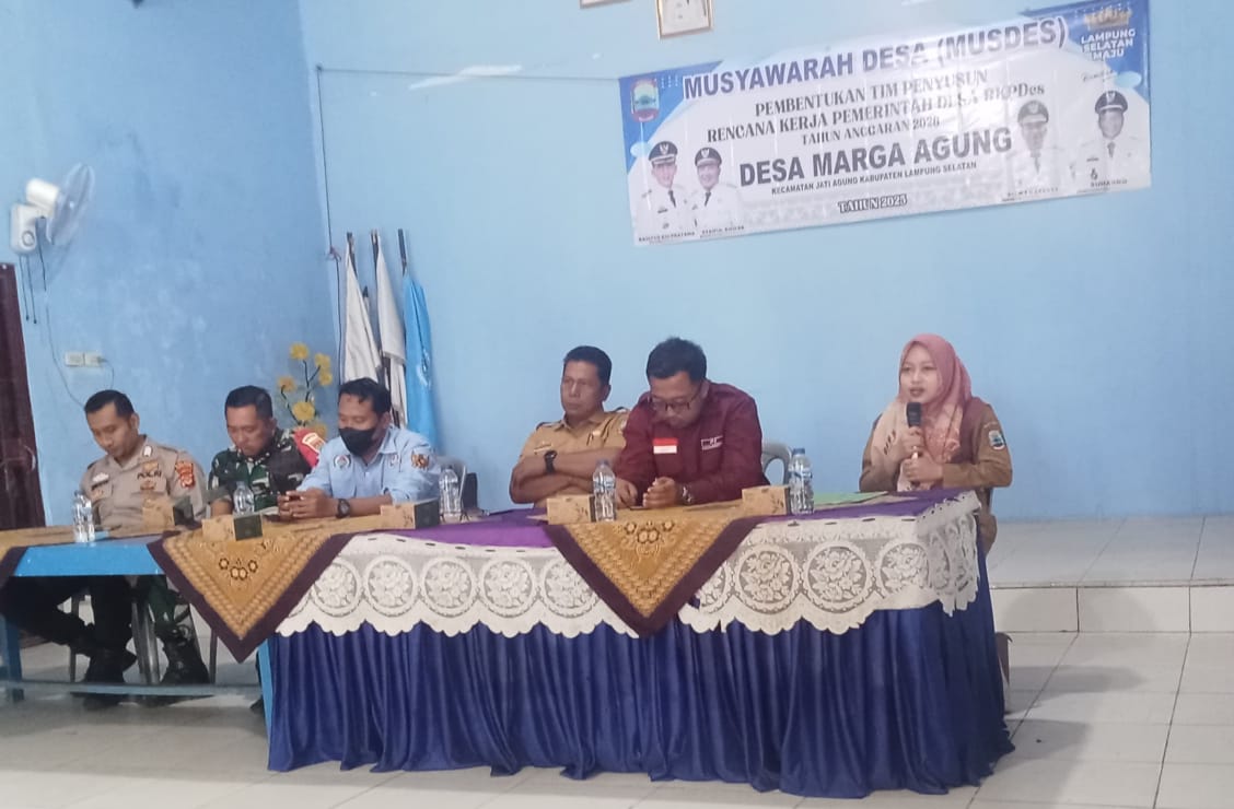 Pemerintah Desa Marga Agung Laksanakan Musdes RKPDes Tahun 2026 Prioritas Pada Bidang Kesehatan Dan Pembangunan Infrastruktur