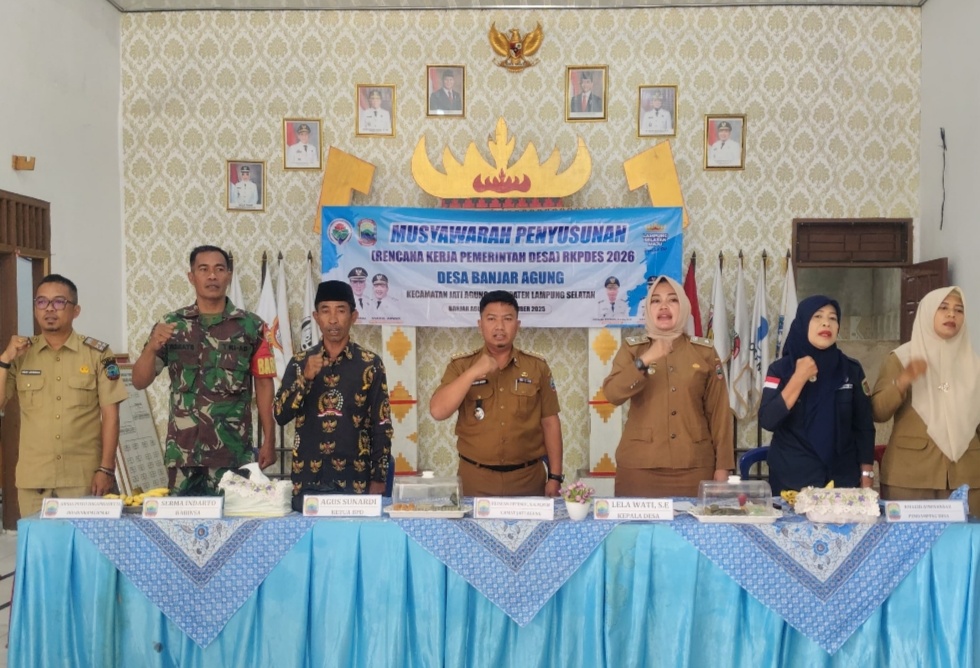 Pemerintah Desa Banjar Agung Musdes RKPDes Tahun 2026 Prioritaskan Pembangunan Infrastruktur