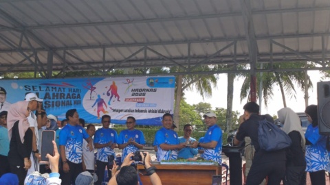 Plt Sekretaris DPRD Hadiri Haornas 2025, Sekaligus Rayakan HUT Wakil Bupati