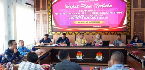 KPUD Lamsel Tetapkan DPB Triwulan III 2025 Sebanyak 805.283 Pemilih