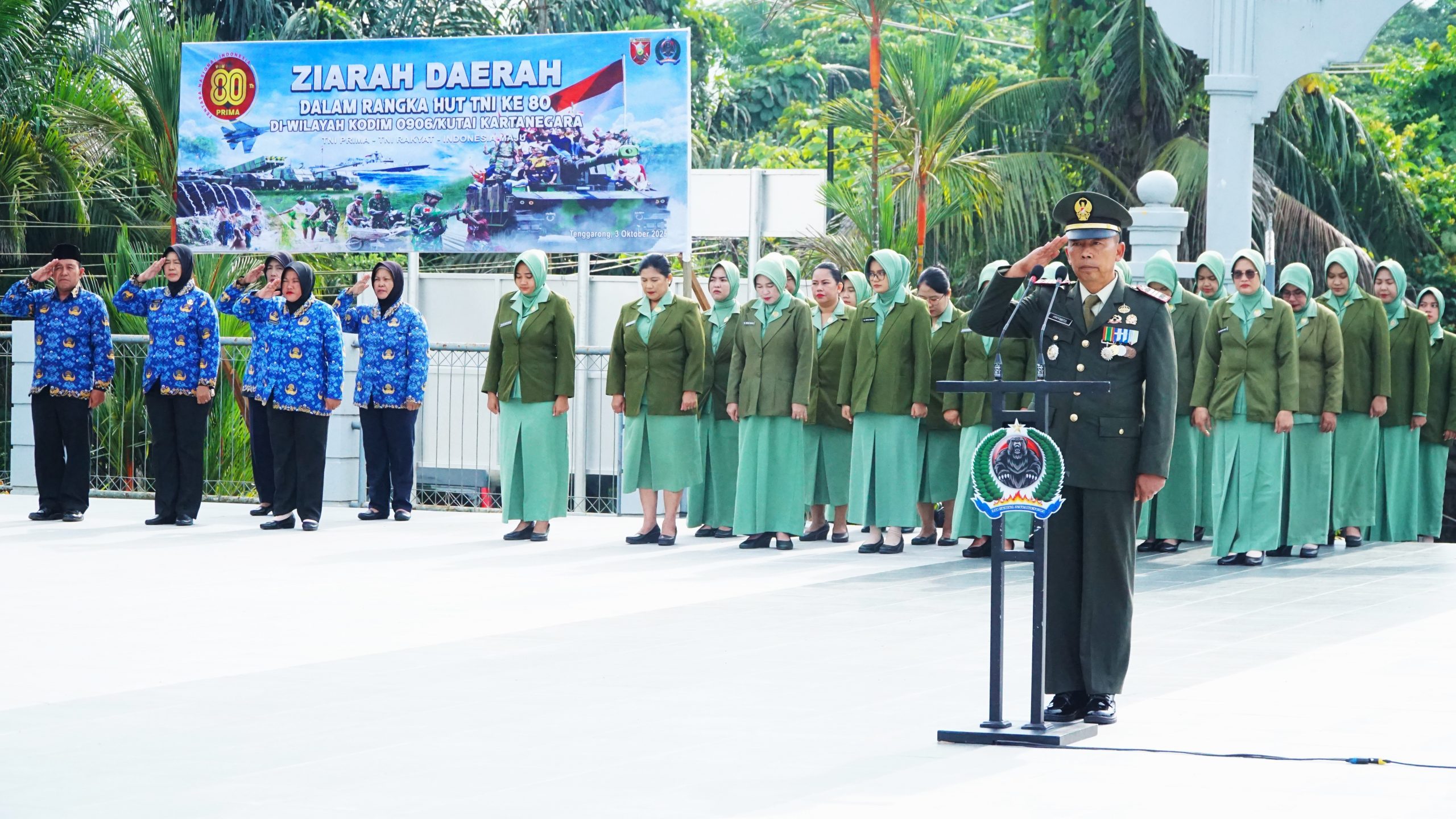 Jelang Peringatan HUT TNI, Kodim 0906/Kkr Gelar Ziarah dan Tabur Bunga di TMP Bukit Biru