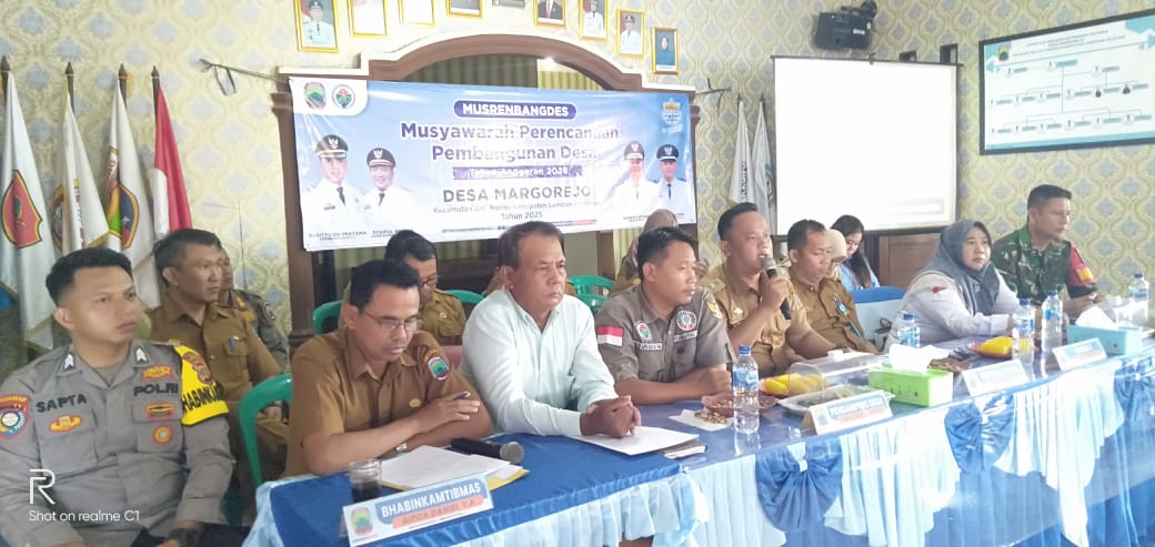 Pemerintah Desa Margorejo Gelar Musrenbangdes Pembangunan Infrastruktur Menjadi Prioritas Kerja Di Tahun 2026