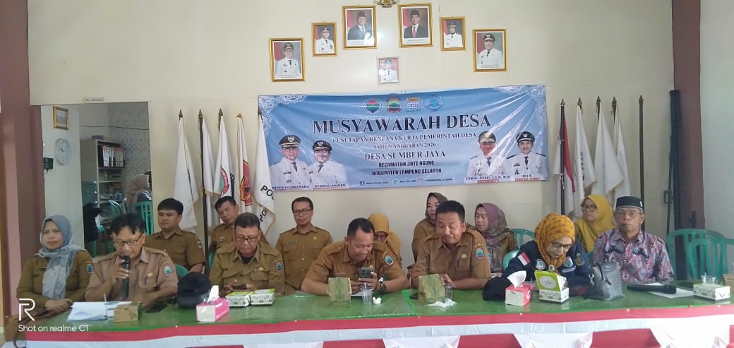 Pemerintah Desa Sumber Jaya Gelar Musrenbangdes Tahun 2026 Memperioritaskan Pembangunan Jalan Lingkungan