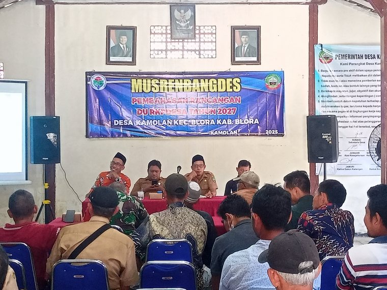 Pemdes Kamolan Gelar Musrenbangdes untuk RKPDes 2026 dan DU RKPDes 2027