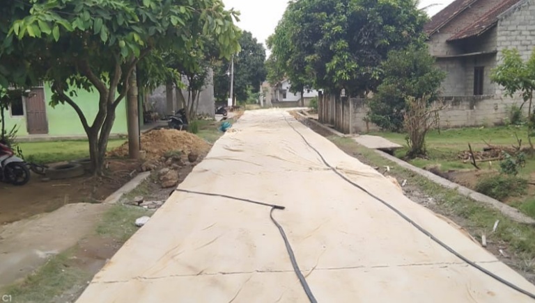 Peningkatan Jalan Rabat Beton Di Jalan Perjuangan Desa Sabah Balau Selesai Dikerjakan Warga Masyarakat Ucapakan Terimakasih Kepada Pemerintah Kabupaten Lampung Selatan