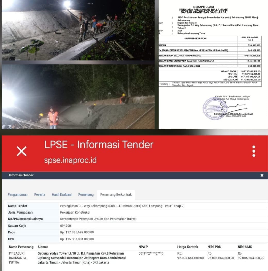 Proyek Irigasi D.I.Raman Utara Timbulkan Masalah Baru Upah Pekerja Hilang