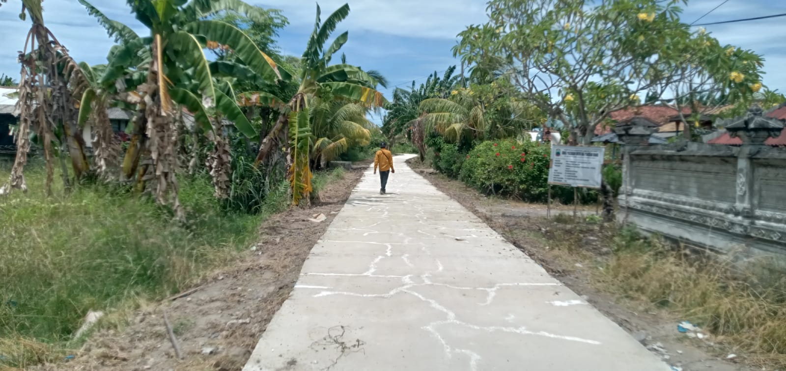 Proyek Peningkatan Jalan Tri Darmayoga Pepandu”Diduga Dikerjakan Asal Jadi