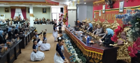 Tari Kreasi Lapah Awali Sidang Paripurna HUT ke-69 Kabupaten Lampung Selatan