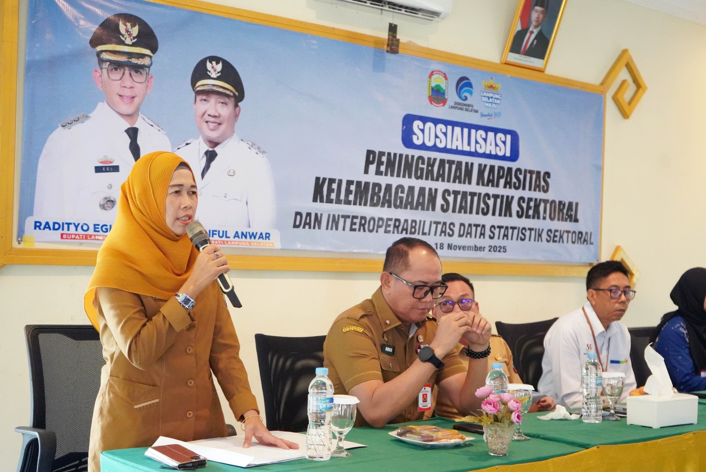 Melalui Diskominfo, Pemkab Lamsel Gelar Sosialisasi Peningkatan Kapasitas Kelembagaan Statistik Sektoral dan Interoperabilitas Data Statistik Sektoral