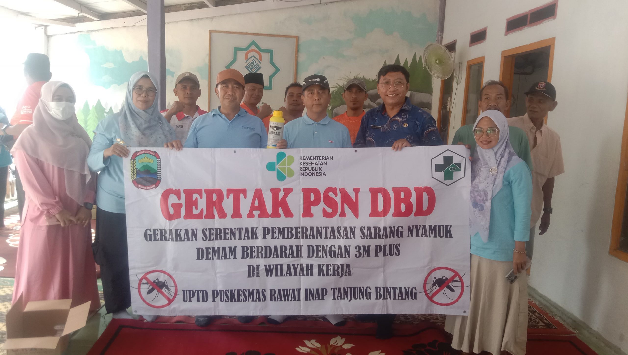 Lapor Mas Bupati Lampung Selatan Wakornas TRCPPA  Apresiasi Kerja Keras Camat Tanjung Bintang Bersama UPT Puskesmas”Dalam Optimalisasi Pencegahan DBD