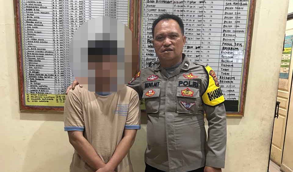 Bhabinkamtibmas Polsek Kalianda Tangkap Buronan Kasus 600 Juta Di Pulau Sebesi
