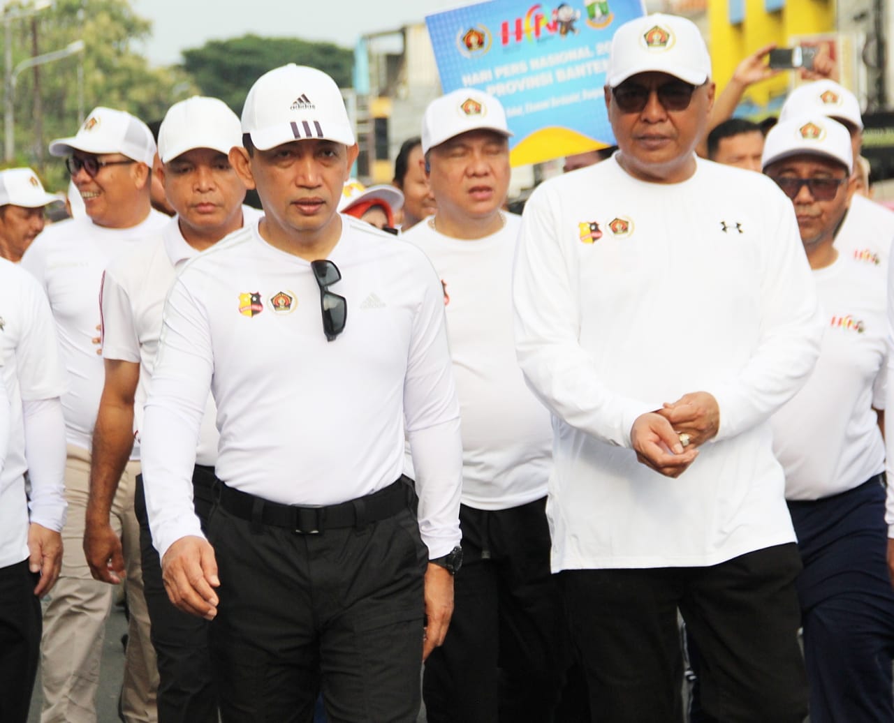 Kapolri Dan Ketum PWI Heningkan Cipta Untuk Korban Bencana Di Sumatera