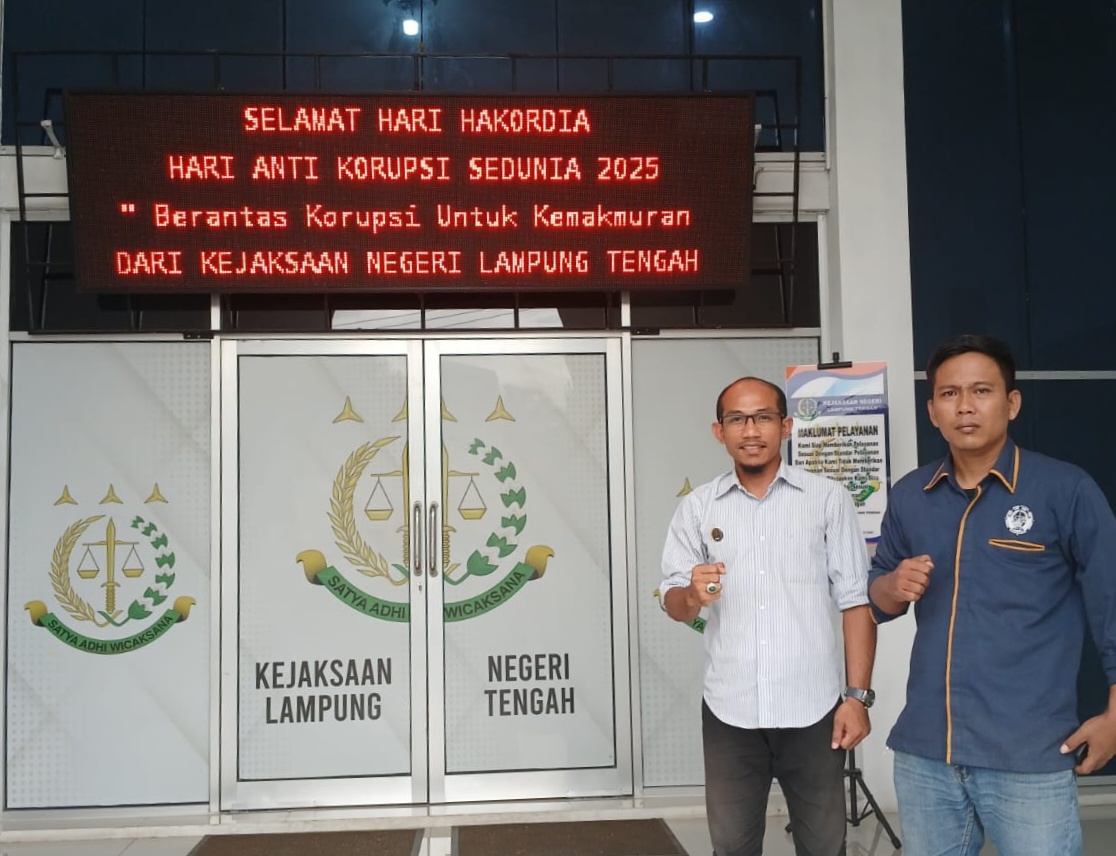 Dugaan Korupsi Dana Hibah Kesra Dan Kesbangpol DPP Kampud Penuhi Jadwal Wawancara Di Kejari Lampung Tengah