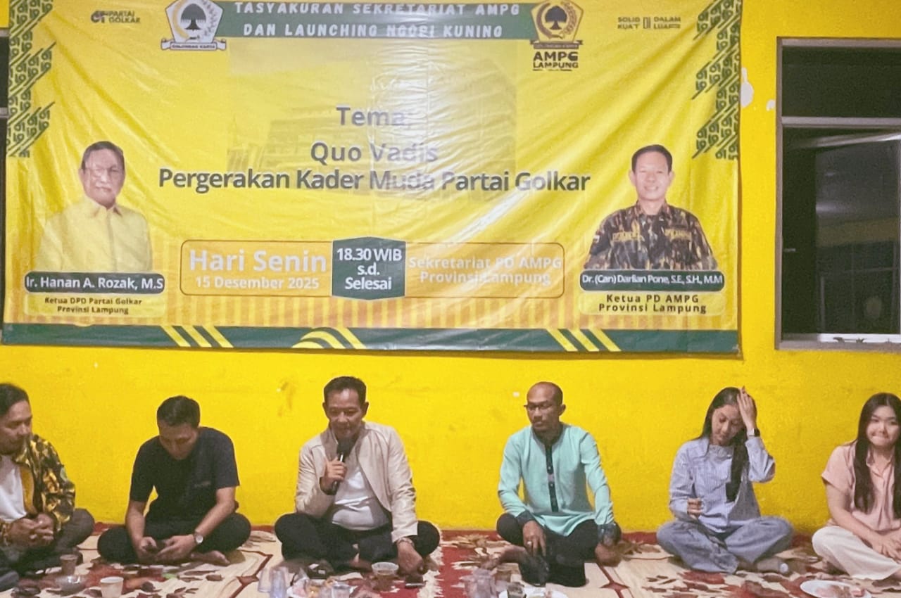 Launching Ngopi Kuning PD AMPG Provinsi Lampung,Tidak Ada Hari Tanpa Konsolidasi