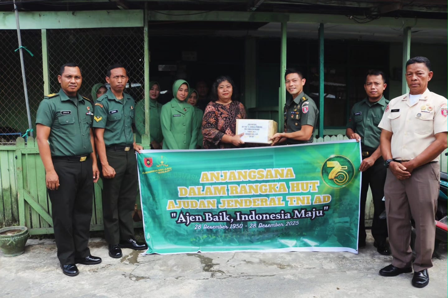 Ajenrem 091/ASN Gelar Anjangsana Memperingati HUT Ajudan Jenderal TNI AD ke 75 Tahun 2025