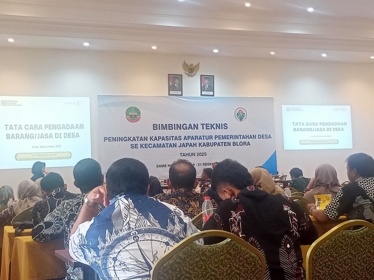 Tingkatkan Kapasitas dan Sinergi Aparatur, 108 Peserta Ikuti Bimtek Pemerintahan Desa se-Kecamatan Japah