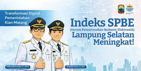 Indeks SPBE Lamsel Naik dari 3,08 Pada Tahun 2024 Menjadi 3,34 Pada Tahun 2025
