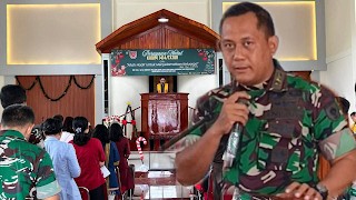 Dandim Rayakan Natal bersama Keluarga Besar Kodim 1414 Tator