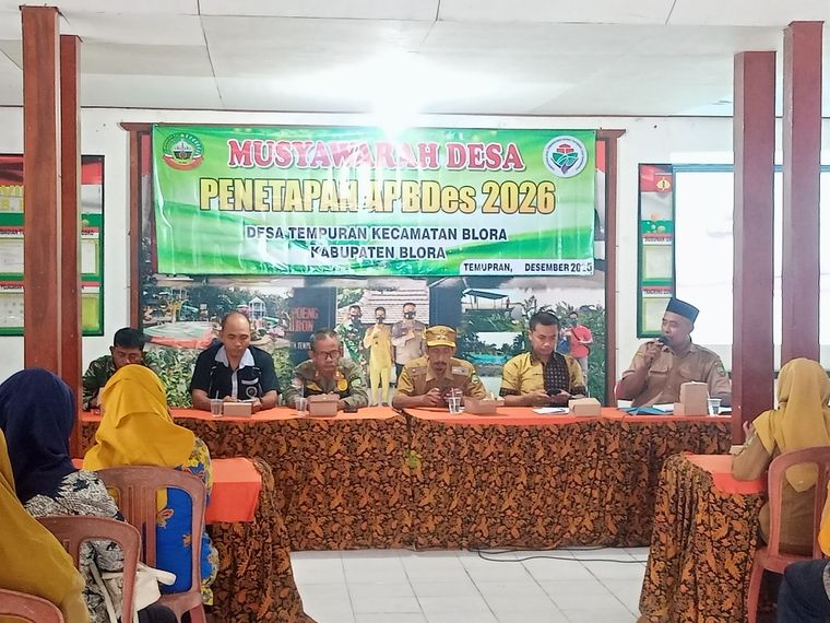 Musdes Tempuran Bahas APBDes dan Strategi Prioritas dengan Prinsip Gotong Royong