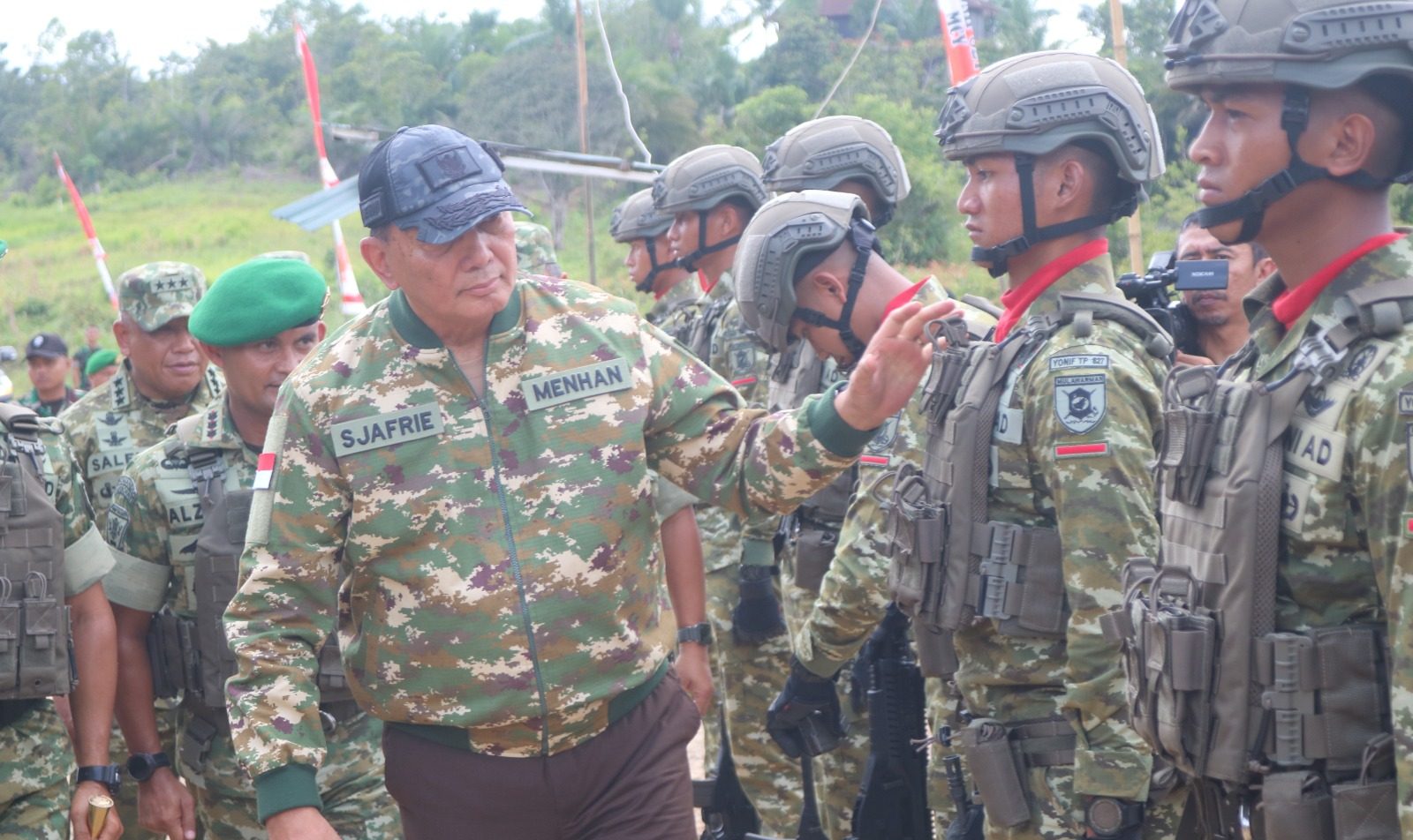 Menteri Pertahanan RI Kunjungi Brigif TP 85/BTC di Kutai Barat