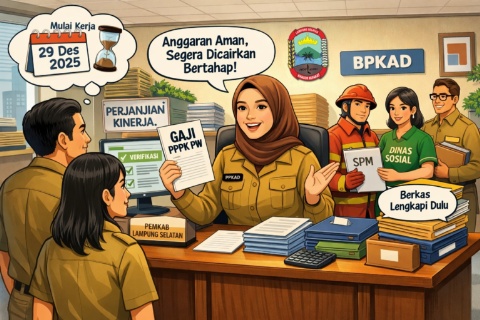 Sejumlah Perangkat Daerah Mulai Proses Gaji PPPK PW