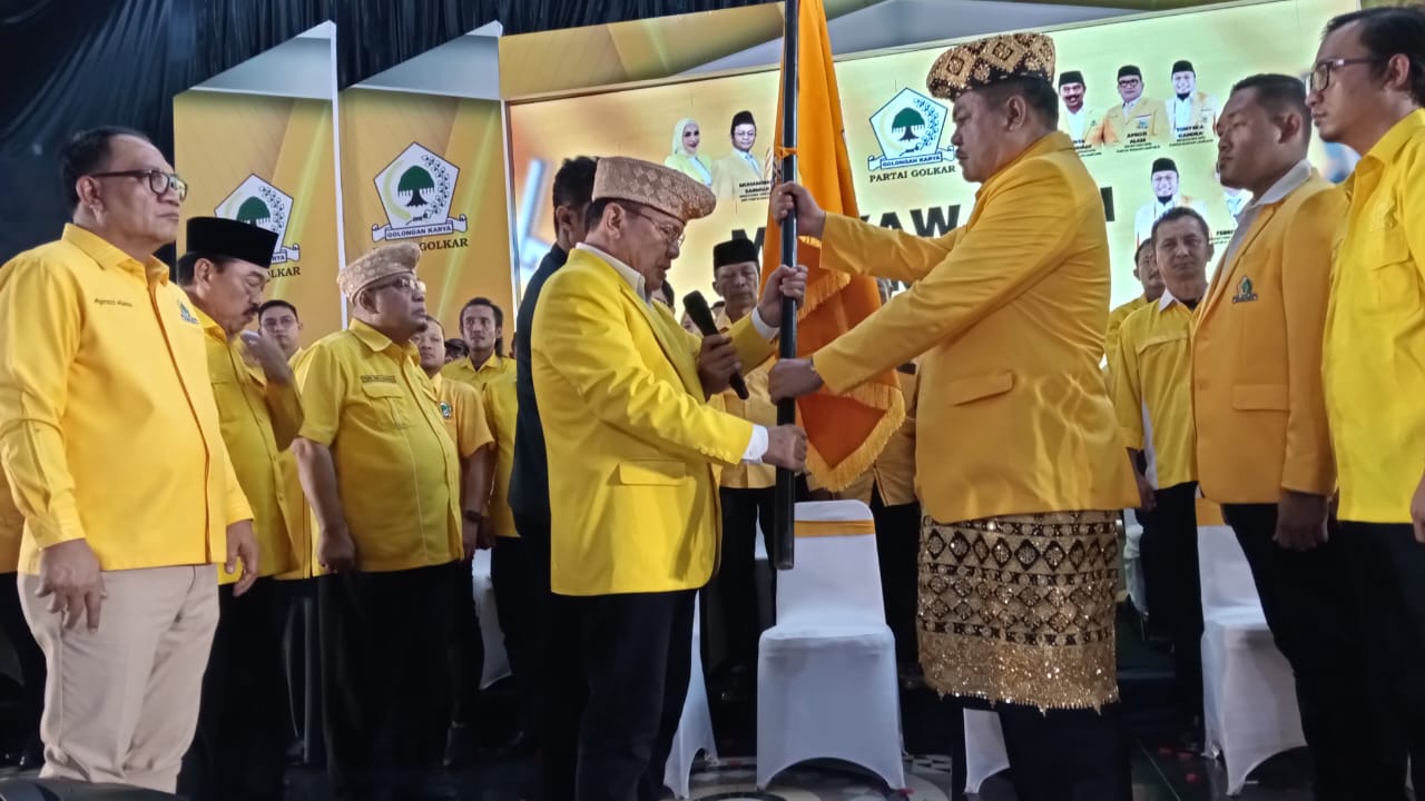 Musa Ahmad Terpilih Aklamasi,Riza Mirhardi:Kader Golkar Harus Turun Ke Masyarakat Hingga Tingkat Dusun