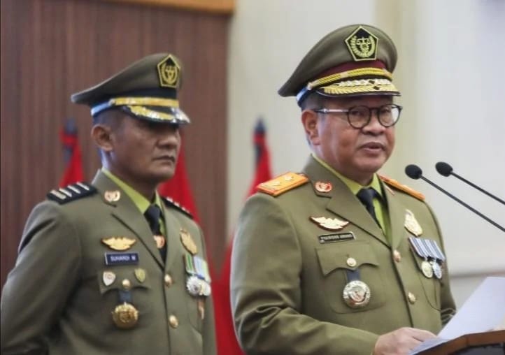 Gubernur Pramono Tekankan Penguatan Budaya K3 Saat Apel Bulan K3 di PPKD Jaktim