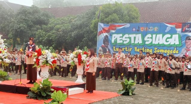 352 Pramuka Siaga Kwarran Somagede Ikuti Pesta Siaga Ranting