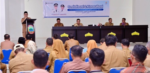 Perang Terhadap Korupsi Desa Dimulai, Camat dan Kades Lampung Selatan Teken Pakta Integritas