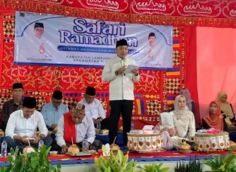 Anggota DPRD, Agus Sartono Dampingi Wabup Lampung Selatan Safari Ramadhan di Kota Dalam