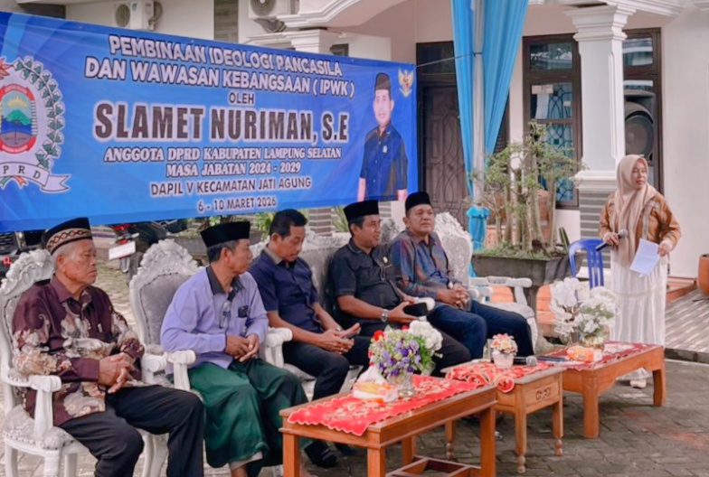 Anggota DPRD Lampung Selatan Slamet Nuriman,Sosialisasi IPWK Di Kecamatan Jati Agung