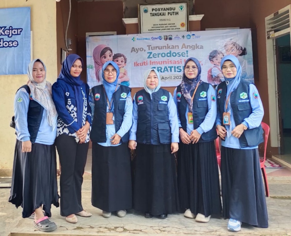 Kepala UPTD Puskesmas Karang Anyar,Pimpin Pelaksanaan Imunisasi Zerodose Dikecamatan Jati Agung