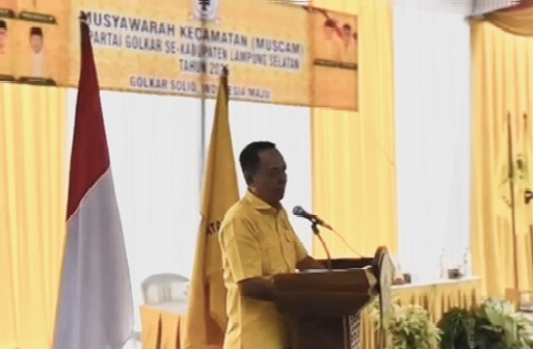 Muscam Tiga Kecamatan Digelar di Candipuro, Golkar Bidik 10 Kursi DPRD