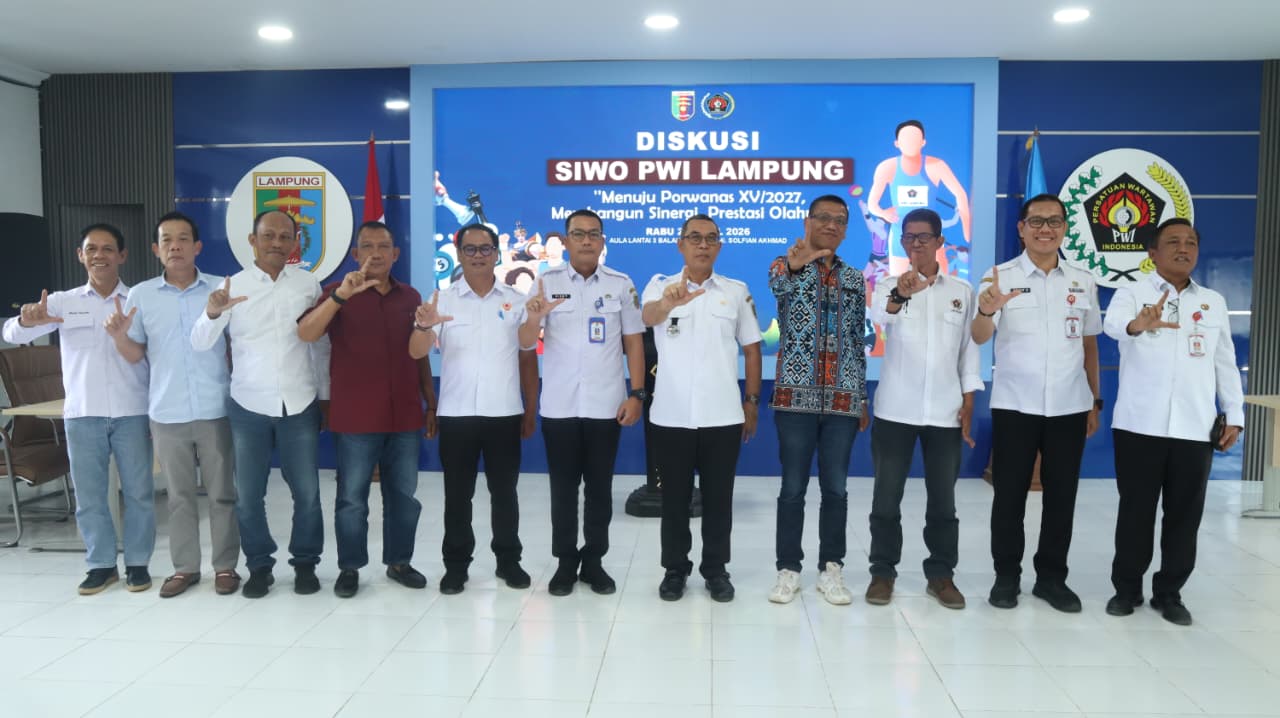 Gelar Diskusi Olahraga,PWI Lampung Matangkan Persiapan Porwanas 2027