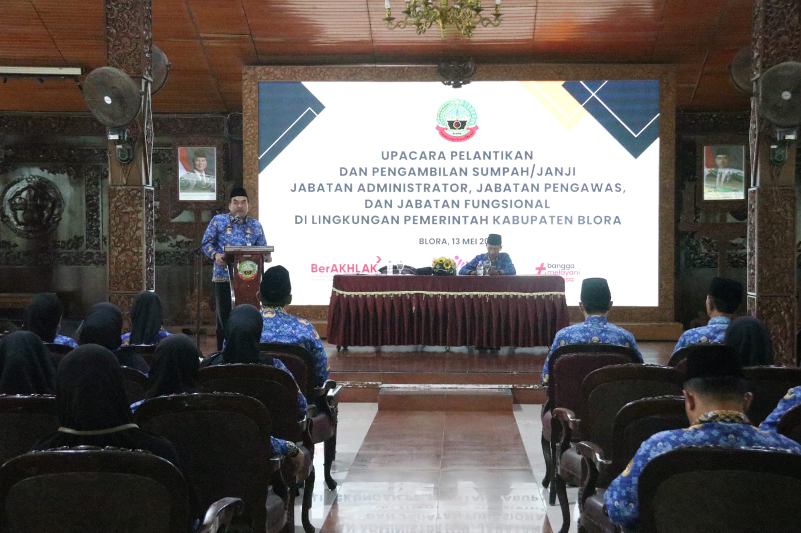 Bupati Blora Lantik 191 Pejabat, Tegaskan Jual Beli Jabatan Harus Dilaporkan