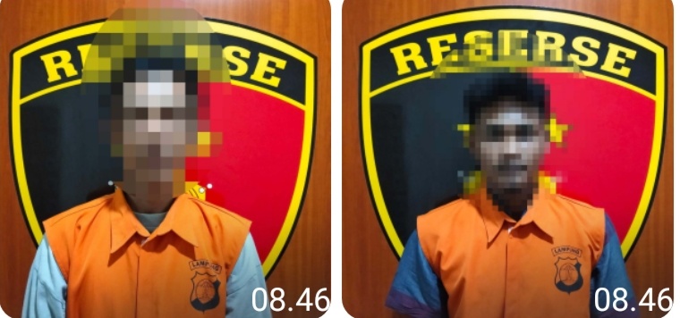 Polisi Amankan Dua Pelaku Curat Di Jati Agung,Motor Dan Ponsel Korban Berhasil Diamankan