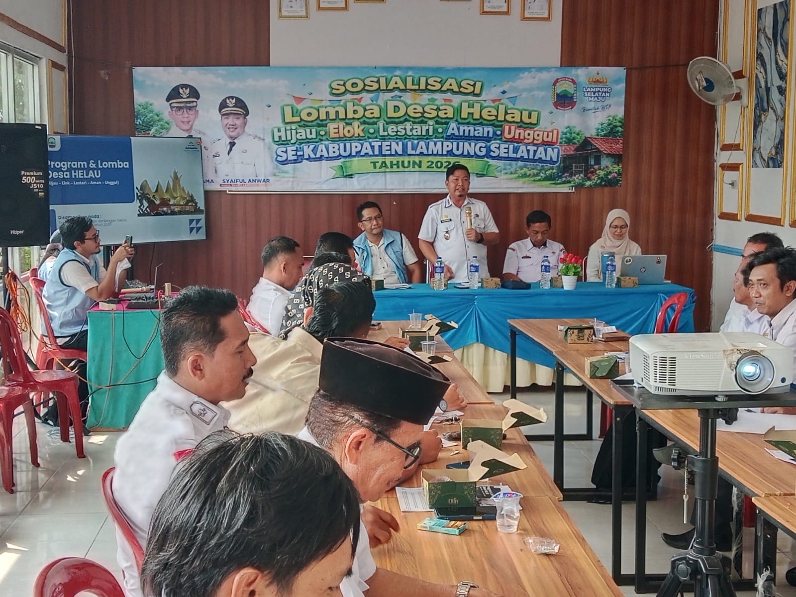 Pemkab Lamsel Sosialisasikan Desa Helau Di Kecamatan Jati Agung