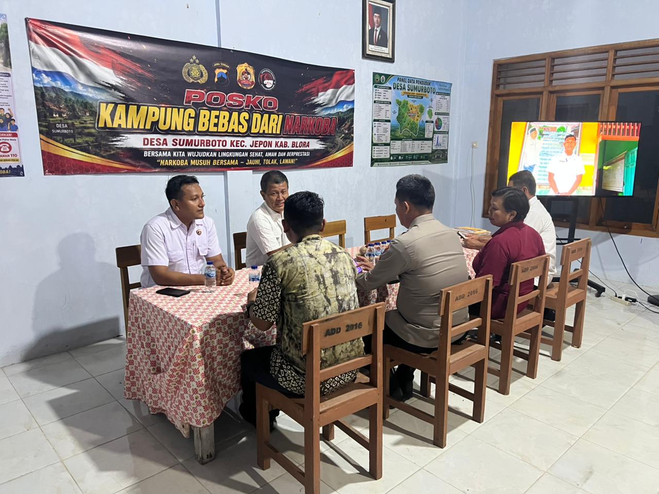 Desa Sumurboto Diverifikasi Tim Polda Jateng dalam Lomba Kampung Bebas Narkoba