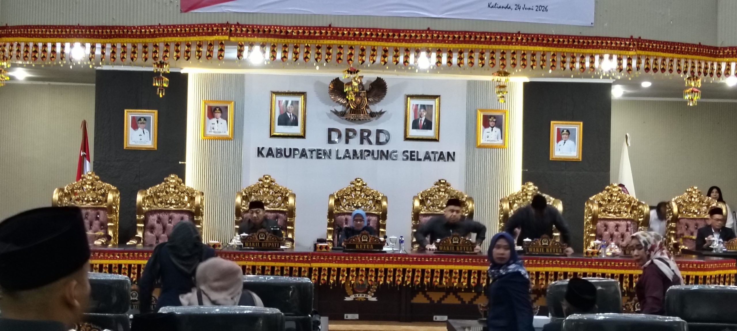 DPRD Lamsel Gelar Paripurna Penyampaian Ranperda Pertanggungjawaban APBD 2025