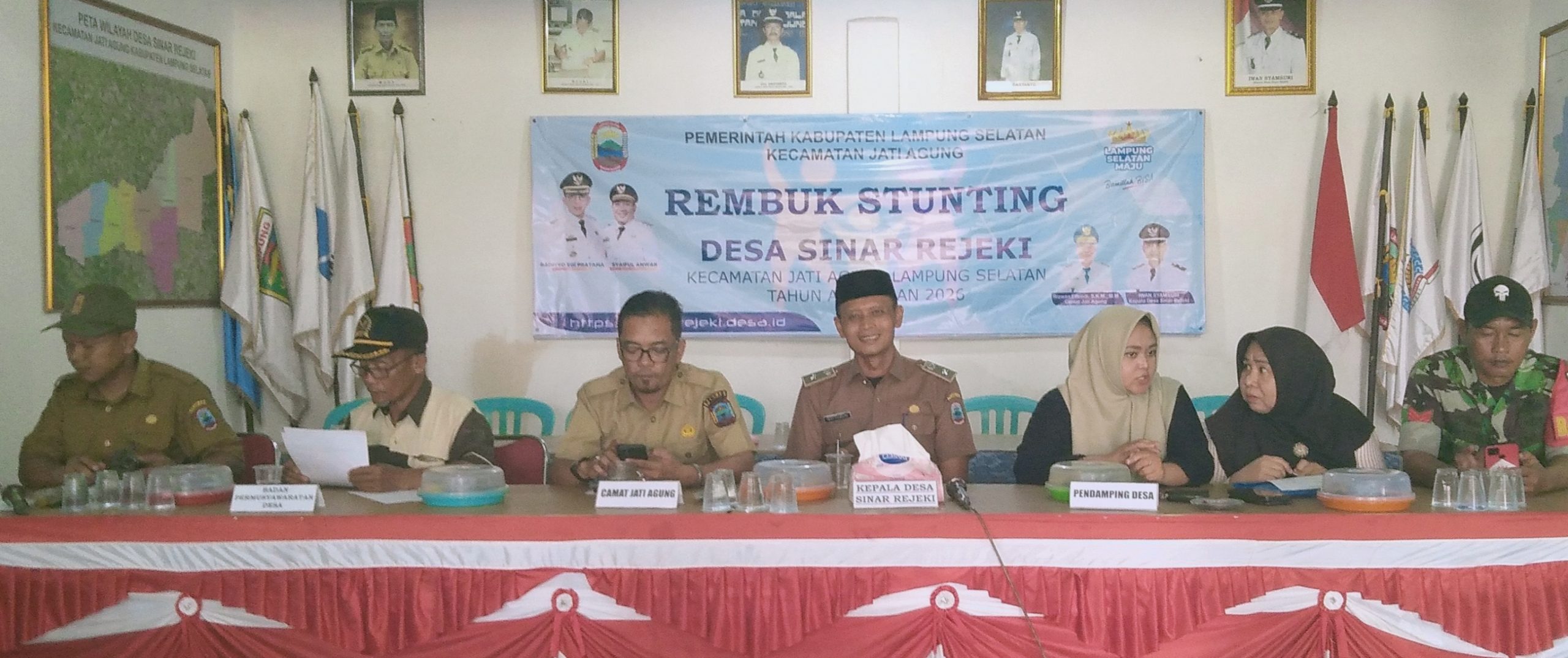 Pemdes Sinar Rejeki Gelar Rembuk Stunting Serta Musdes RKPdes Tahun 2027