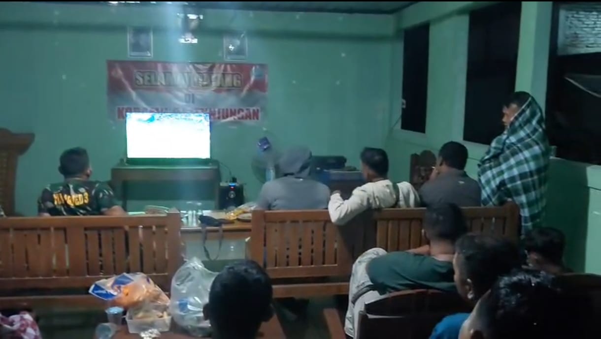 Nobar Piala Dunia 2026, Kodim Blora Eratkan Kebersamaan dengan Warga