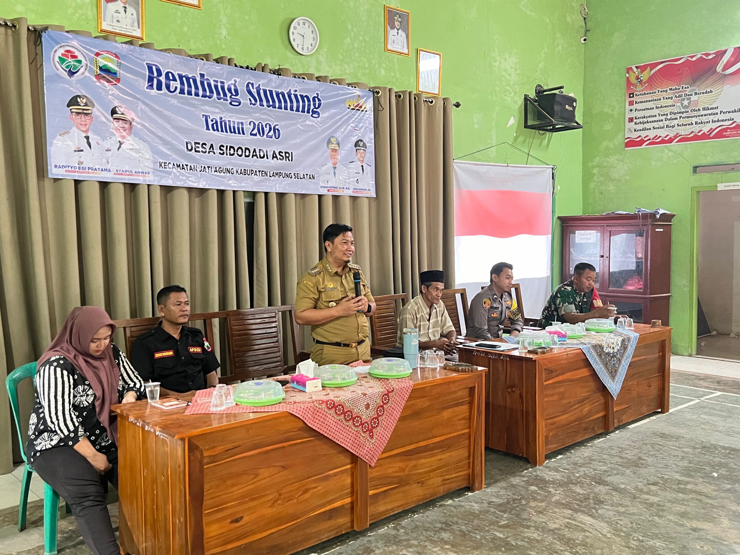 Kades Sidodadi Asri,Pimpin Rembuk Stunting Dan RKPdes Tahun 2027