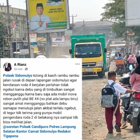 Tak Hanya Soal Debu, Keselamatan Pengguna Jalan di Proyek Sidomulyo Kini Jadi Sorotan